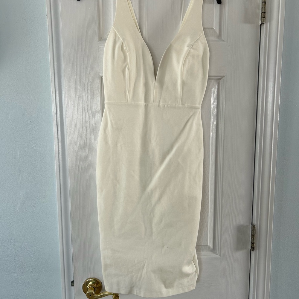 Lulus Elegant Cream Sleeveless Dress